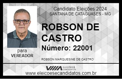 Candidato ROBSON DE CASTRO 2024 - SANTANA DE CATAGUASES - Eleições