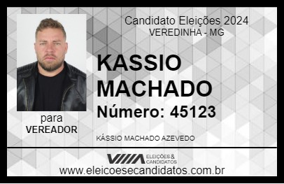 Candidato KASSIO MACHADO 2024 - VEREDINHA - Eleições