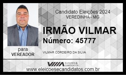 Candidato IRMÃO VILMAR 2024 - VEREDINHA - Eleições