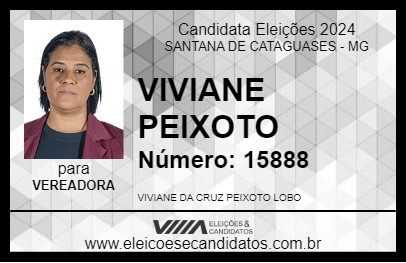 Candidato VIVIANE PEIXOTO 2024 - SANTANA DE CATAGUASES - Eleições