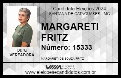 Candidato MARGARETI FRITZ 2024 - SANTANA DE CATAGUASES - Eleições