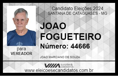 Candidato JOAO FOGUETEIRO 2024 - SANTANA DE CATAGUASES - Eleições