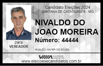 Candidato NIVALDO DO JOAO MOREIRA 2024 - SANTANA DE CATAGUASES - Eleições