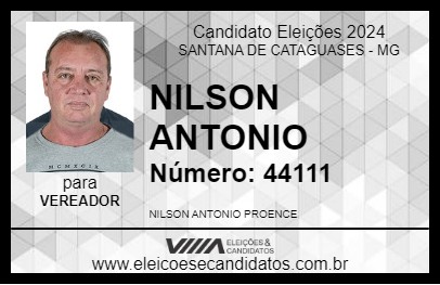 Candidato NILSON ANTONIO 2024 - SANTANA DE CATAGUASES - Eleições