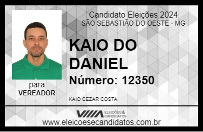 Candidato KAIO DO DANIEL 2024 - SÃO SEBASTIÃO DO OESTE - Eleições