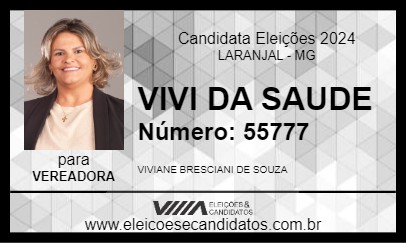 Candidato VIVI DA SAUDE 2024 - LARANJAL - Eleições