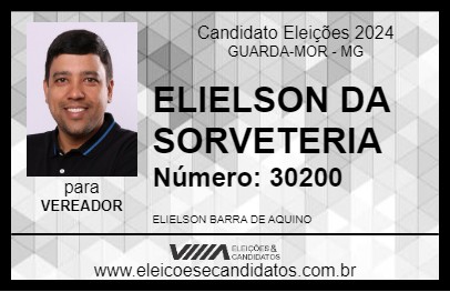 Candidato ELIELSON DA SORVETERIA 2024 - GUARDA-MOR - Eleições