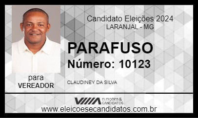 Candidato PARAFUSO 2024 - LARANJAL - Eleições