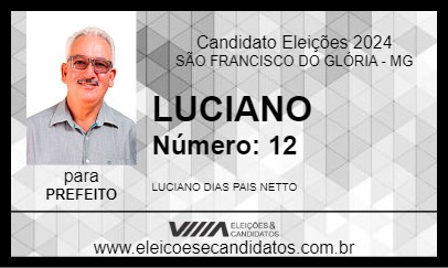 Candidato LUCIANO 2024 - SÃO FRANCISCO DO GLÓRIA - Eleições