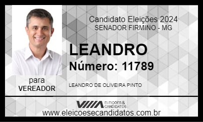 Candidato LEANDRO 2024 - SENADOR FIRMINO - Eleições