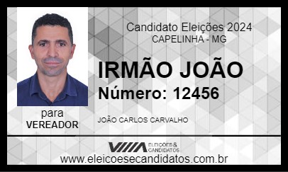 Candidato IRMÃO JOÃO 2024 - CAPELINHA - Eleições