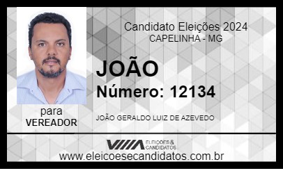 Candidato JOÃO 2024 - CAPELINHA - Eleições