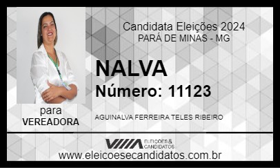 Candidato NALVA 2024 - PARÁ DE MINAS - Eleições