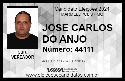 Candidato JOSE CARLOS DO ANJO 2024 - MARMELÓPOLIS - Eleições