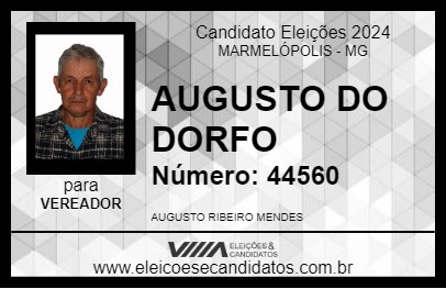 Candidato AUGUSTO DO DORFO 2024 - MARMELÓPOLIS - Eleições