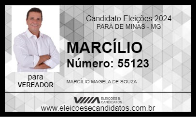 Candidato MARCÍLIO 2024 - PARÁ DE MINAS - Eleições