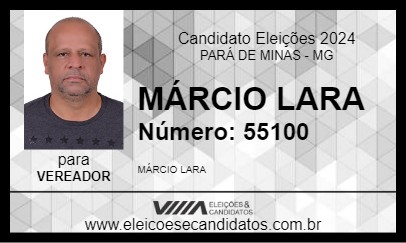 Candidato MÁRCIO LARA 2024 - PARÁ DE MINAS - Eleições