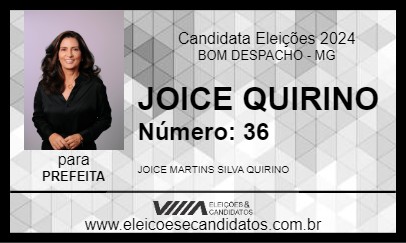 Candidato JOICE QUIRINO 2024 - BOM DESPACHO - Eleições