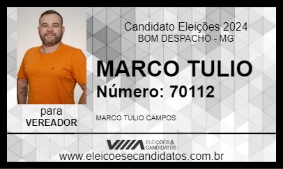 Candidato MARCO TULIO 2024 - BOM DESPACHO - Eleições