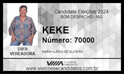 Candidato KEKE 2024 - BOM DESPACHO - Eleições