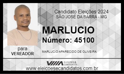 Candidato MARLUCIO 2024 - SÃO JOSÉ DA BARRA - Eleições