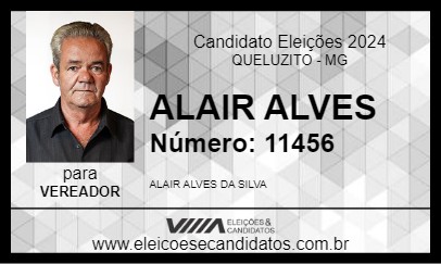 Candidato ALAIR ALVES 2024 - QUELUZITO - Eleições