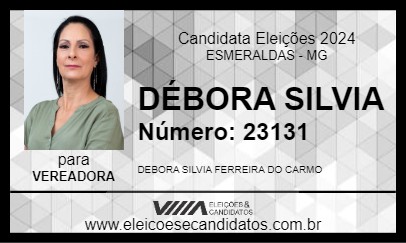 Candidato DÉBORA SILVIA 2024 - ESMERALDAS - Eleições