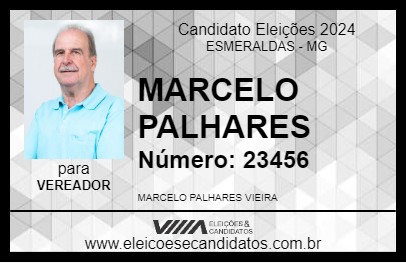 Candidato MARCELO PALHARES 2024 - ESMERALDAS - Eleições