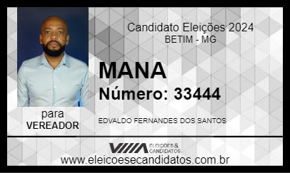 Candidato MANA 2024 - BETIM - Eleições