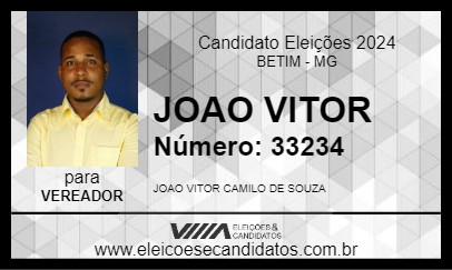 Candidato JOAO VITOR 2024 - BETIM - Eleições