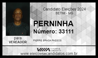 Candidato PERNINHA 2024 - BETIM - Eleições