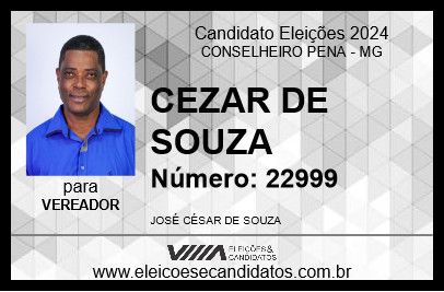 Candidato CEZAR DE SOUZA 2024 - CONSELHEIRO PENA - Eleições