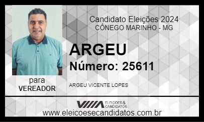 Candidato ARGEU 2024 - CÔNEGO MARINHO - Eleições