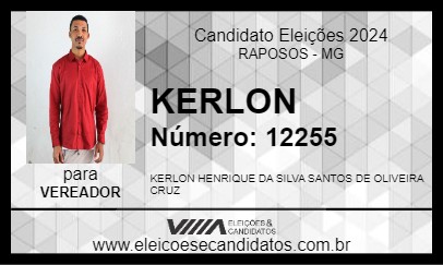 Candidato KERLON 2024 - RAPOSOS - Eleições