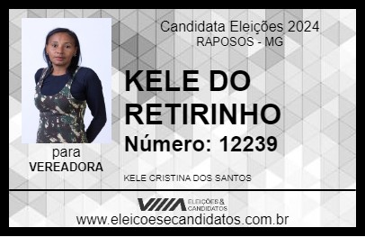 Candidato KELE DO RETIRINHO 2024 - RAPOSOS - Eleições