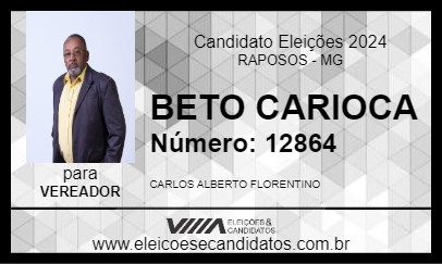 Candidato BETO CARIOCA 2024 - RAPOSOS - Eleições