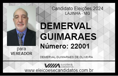 Candidato DEMERVAL GUIMARAES 2024 - LAJINHA - Eleições