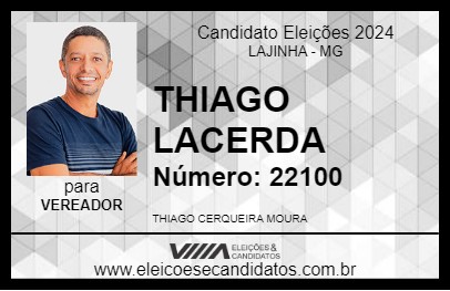 Candidato THIAGO LACERDA 2024 - LAJINHA - Eleições