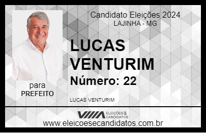 Candidato LUCAS VENTURIM 2024 - LAJINHA - Eleições