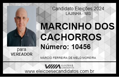 Candidato MARCINHO DOS CACHORROS 2024 - LAJINHA - Eleições