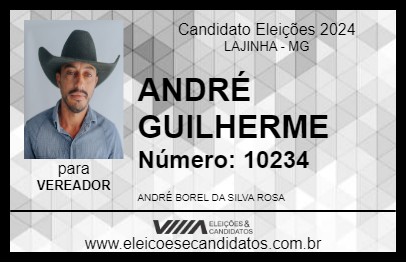 Candidato ANDRÉ GUILHERME 2024 - LAJINHA - Eleições