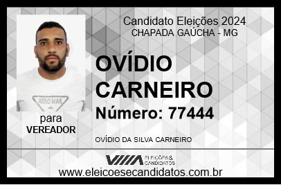 Candidato OVÍDIO CARNEIRO 2024 - CHAPADA GAÚCHA - Eleições