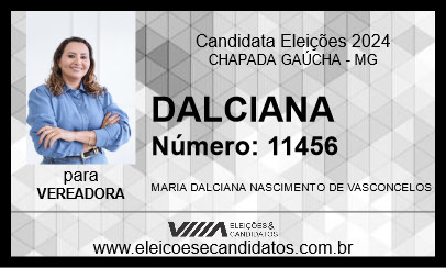 Candidato DALCIANA 2024 - CHAPADA GAÚCHA - Eleições