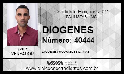 Candidato DIOGENES 2024 - PAULISTAS - Eleições