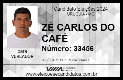 Candidato ZÉ CARLOS DO CAFÉ 2024 - URUCUIA - Eleições