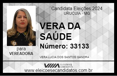 Candidato VERA DA SAÚDE 2024 - URUCUIA - Eleições