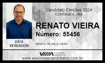 Candidato RENATO VIEIRA 2024 - CONTAGEM - Eleições