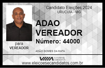 Candidato ADAO VEREADOR 2024 - URUCUIA - Eleições