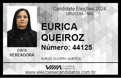 Candidato EURICA QUEIROZ 2024 - URUCUIA - Eleições