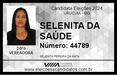 Candidato SELENITA DA SAÚDE 2024 - URUCUIA - Eleições